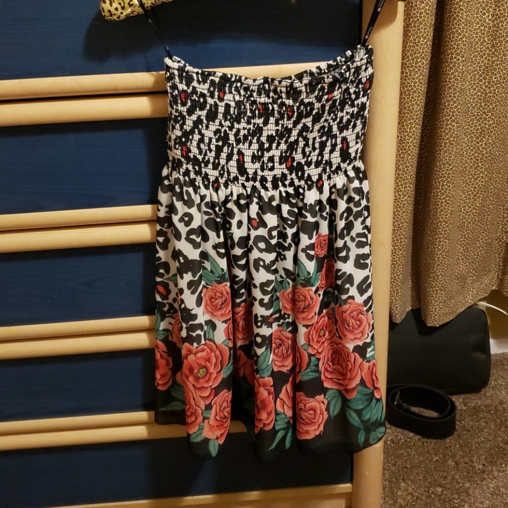 Leopard and Roses Dress